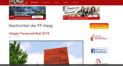 Desktop Screenshot of ff-haag.de